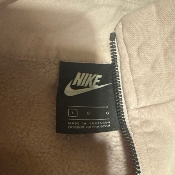Nike Blush Pink Quarter-Zip Top - Picture 2 of 4